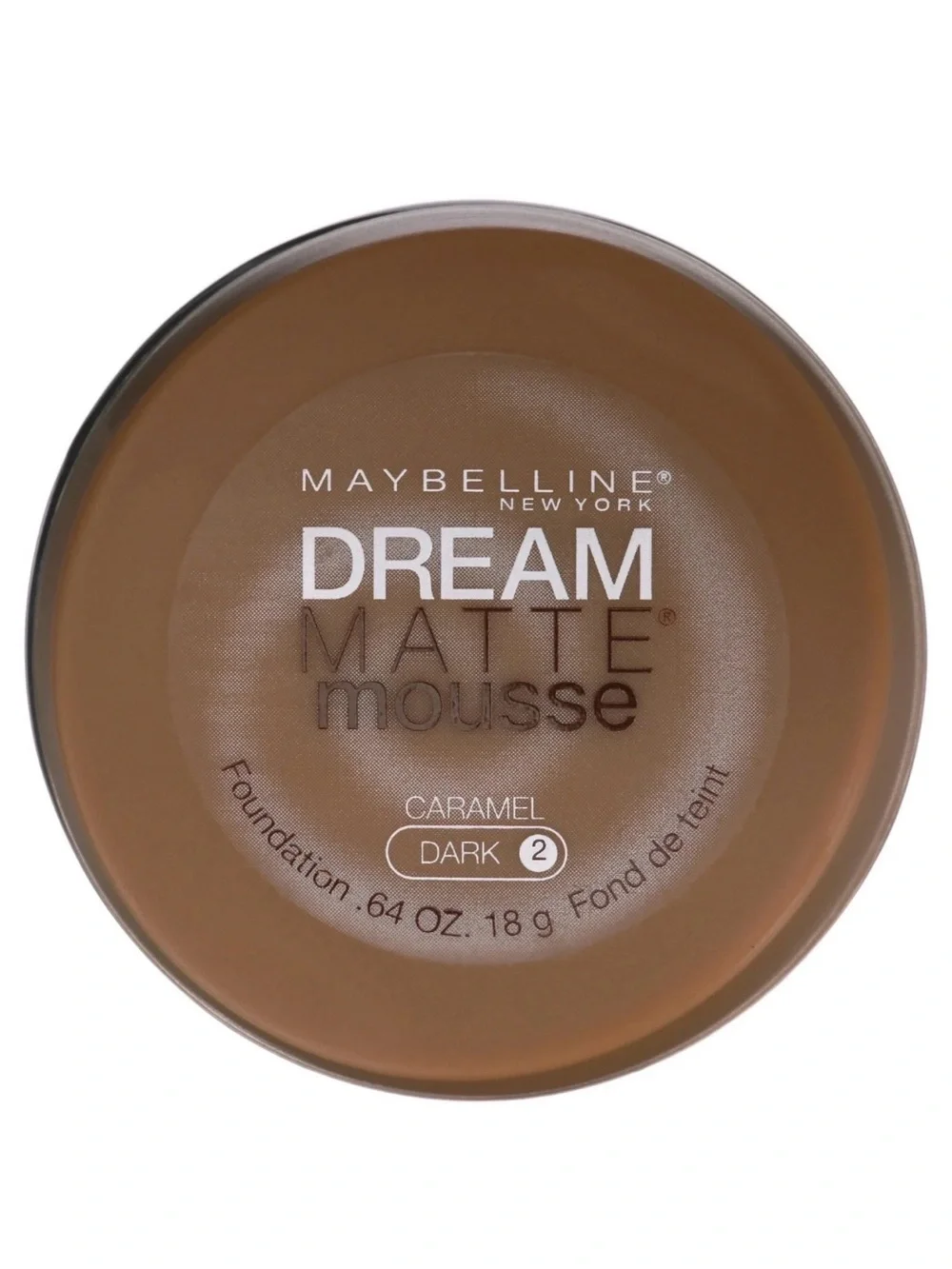 Maybelline Dream Matte Mousse Foundation Caramel Dark 2 - .64 Oz SEALED New
